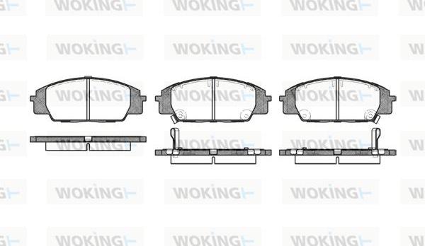 Woking P6353.02 - Kit pastiglie freno, Freno a disco autozon.pro