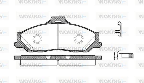 Woking P6303.01 - Kit pastiglie freno, Freno a disco autozon.pro