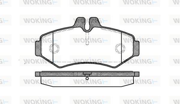 Woking P6333.00 - Kit pastiglie freno, Freno a disco autozon.pro