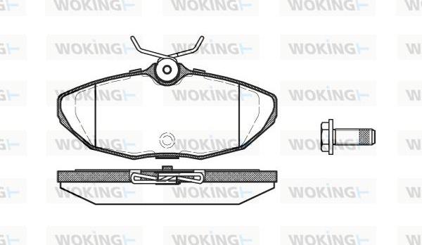 Woking P6323.00 - Kit pastiglie freno, Freno a disco autozon.pro