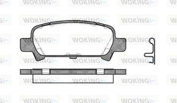 Woking P6293.02 - Kit pastiglie freno, Freno a disco autozon.pro