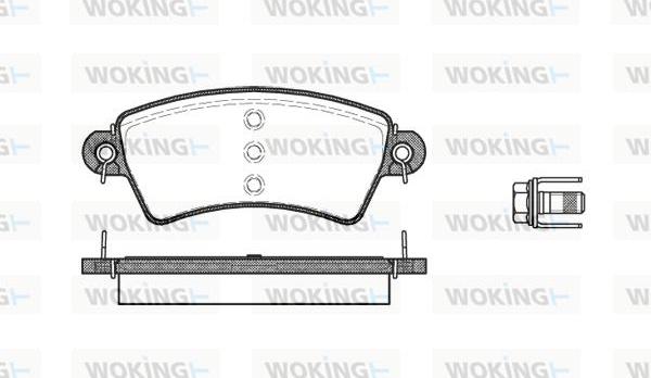 Woking P6263.00 - Kit pastiglie freno, Freno a disco autozon.pro