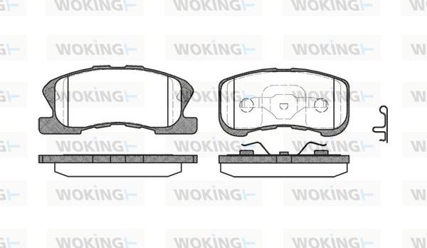 Woking P6203.02 - Kit pastiglie freno, Freno a disco autozon.pro