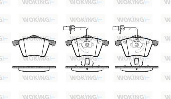 Woking P6213.02 - Kit pastiglie freno, Freno a disco autozon.pro