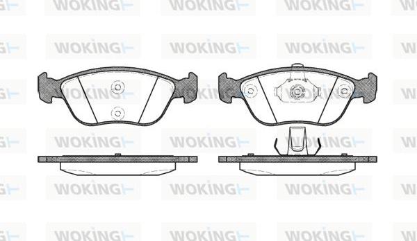 Woking P6223.00 - Kit pastiglie freno, Freno a disco autozon.pro