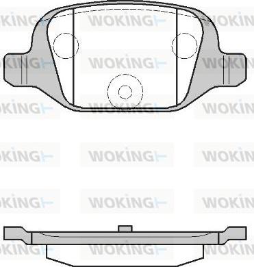 Woking P6273.00 - Kit pastiglie freno, Freno a disco autozon.pro