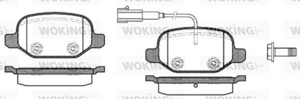 Woking P6273.02 - Kit pastiglie freno, Freno a disco autozon.pro