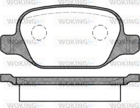 Woking P6273.10 - Kit pastiglie freno, Freno a disco autozon.pro