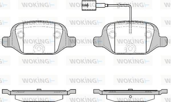 Woking P6273.12 - Kit pastiglie freno, Freno a disco autozon.pro