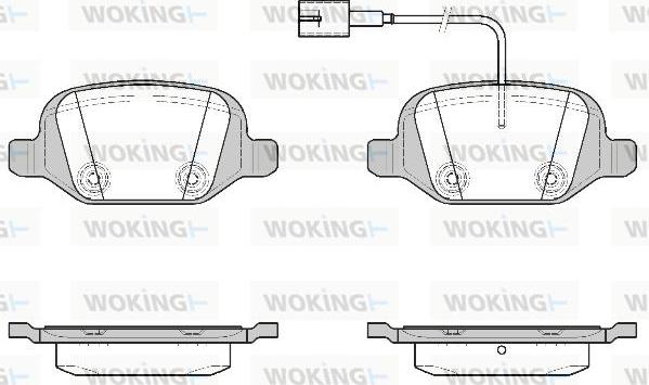 Woking P6273.22 - Kit pastiglie freno, Freno a disco autozon.pro