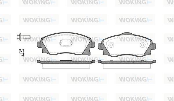 Woking P6743.02 - Kit pastiglie freno, Freno a disco autozon.pro