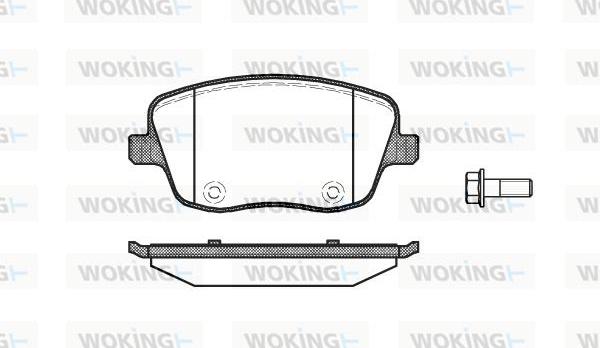 Woking P6753.00 - Kit pastiglie freno, Freno a disco autozon.pro