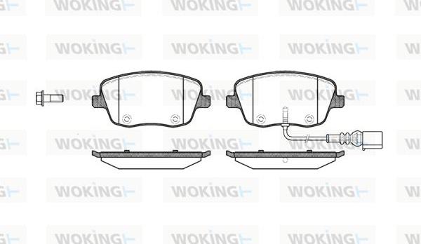 Woking P6753.01 - Kit pastiglie freno, Freno a disco autozon.pro