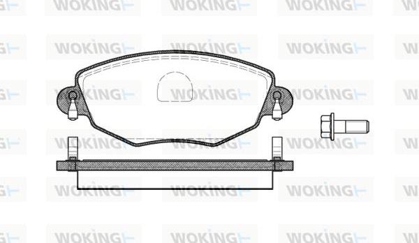 Woking P6763.00 - Kit pastiglie freno, Freno a disco autozon.pro