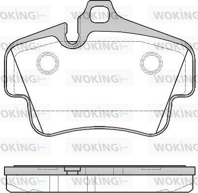 Woking P6733.30 - Kit pastiglie freno, Freno a disco autozon.pro