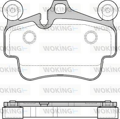 Woking P6733.20 - Kit pastiglie freno, Freno a disco autozon.pro