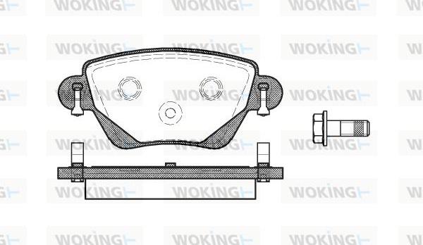 Woking P6773.00 - Kit pastiglie freno, Freno a disco autozon.pro