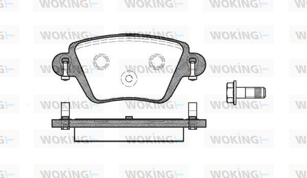 Woking P6773.10 - Kit pastiglie freno, Freno a disco autozon.pro