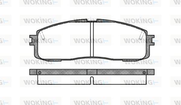 Woking P0993.10 - Kit pastiglie freno, Freno a disco autozon.pro