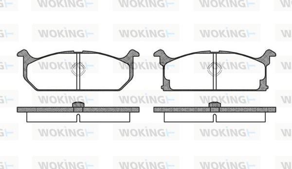 Woking P0943.00 - Kit pastiglie freno, Freno a disco autozon.pro