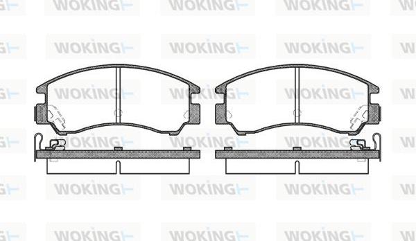 Woking P0913.04 - Kit pastiglie freno, Freno a disco autozon.pro