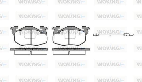 Woking P0923.96 - Kit pastiglie freno, Freno a disco autozon.pro