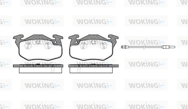 Woking P0923.01 - Kit pastiglie freno, Freno a disco autozon.pro