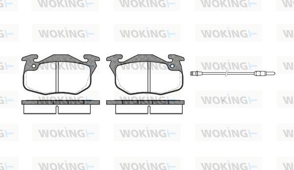 Woking P0923.12 - Kit pastiglie freno, Freno a disco autozon.pro