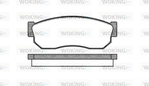 Woking P0493.10 - Kit pastiglie freno, Freno a disco autozon.pro