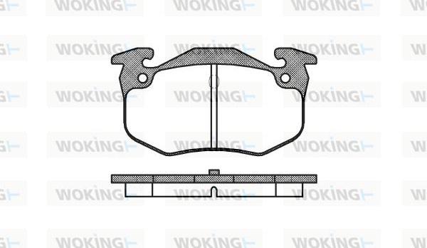 Woking P0443.60 - Kit pastiglie freno, Freno a disco autozon.pro