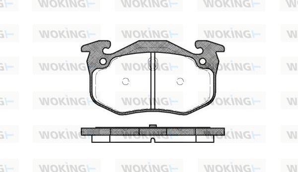 Woking P0443.06 - Kit pastiglie freno, Freno a disco autozon.pro