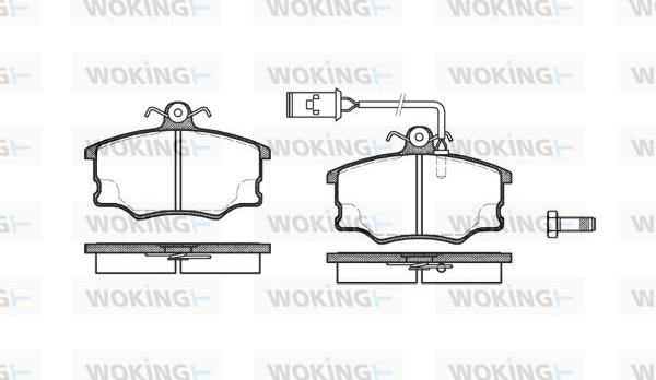 Woking P0463.52 - Kit pastiglie freno, Freno a disco autozon.pro