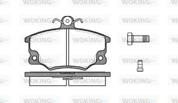 Woking P0463.62 - Kit pastiglie freno, Freno a disco autozon.pro