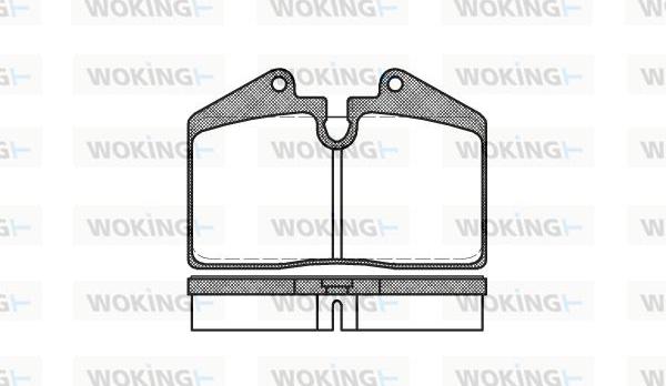 Woking P0403.10 - Kit pastiglie freno, Freno a disco autozon.pro