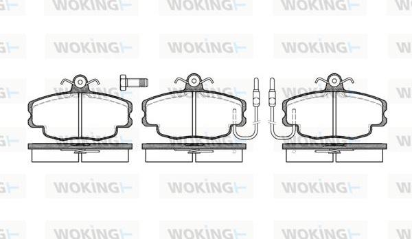 Woking P0413.02 - Kit pastiglie freno, Freno a disco autozon.pro