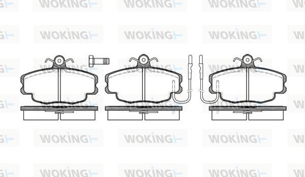 Woking P0413.12 - Kit pastiglie freno, Freno a disco autozon.pro