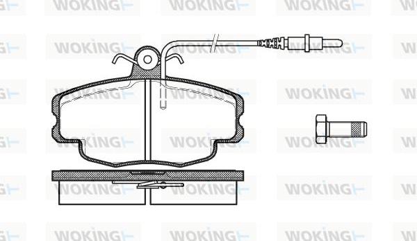 Woking P0413.24 - Kit pastiglie freno, Freno a disco autozon.pro