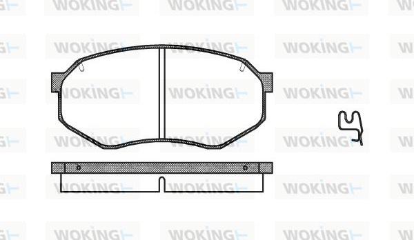 Woking P0483.14 - Kit pastiglie freno, Freno a disco autozon.pro