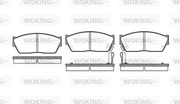 Woking P0473.02 - Kit pastiglie freno, Freno a disco autozon.pro