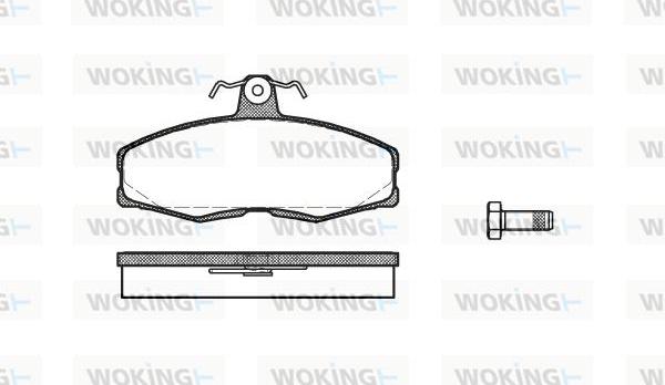 Woking P0543.00 - Kit pastiglie freno, Freno a disco autozon.pro