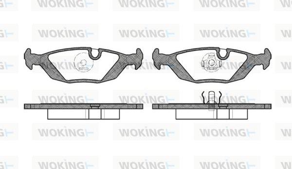 Woking P0553.00 - Kit pastiglie freno, Freno a disco autozon.pro