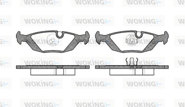 Woking P0553.10 - Kit pastiglie freno, Freno a disco autozon.pro