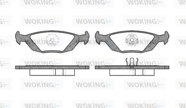 Woking P0553.20 - Kit pastiglie freno, Freno a disco autozon.pro