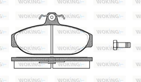 Woking P0563.00 - Kit pastiglie freno, Freno a disco autozon.pro