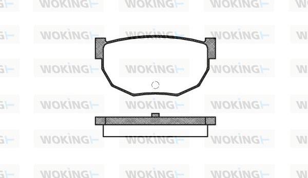 Woking P0513.10 - Kit pastiglie freno, Freno a disco autozon.pro