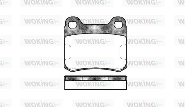 Woking P0573.00 - Kit pastiglie freno, Freno a disco autozon.pro