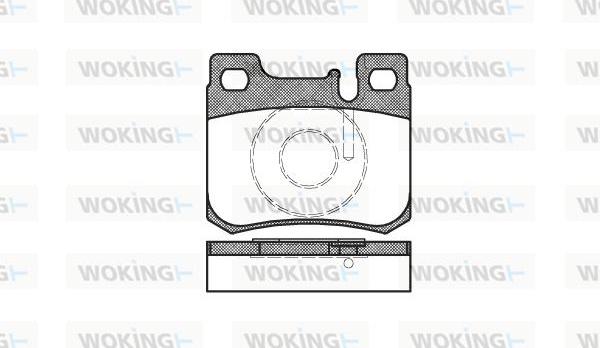 Woking P0573.20 - Kit pastiglie freno, Freno a disco autozon.pro