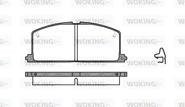 Woking P0673.04 - Kit pastiglie freno, Freno a disco autozon.pro