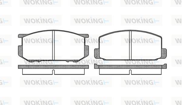 Woking P0093.00 - Kit pastiglie freno, Freno a disco autozon.pro