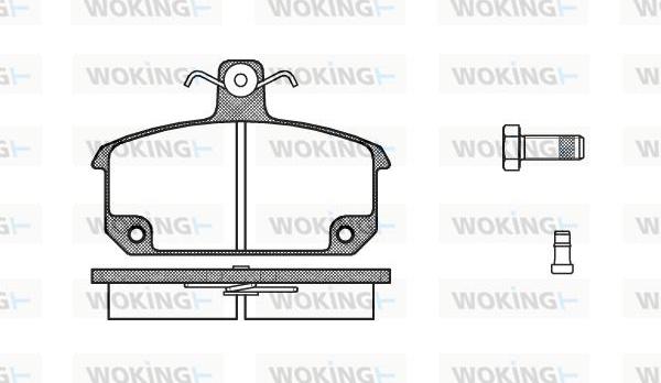 Woking P0043.02 - Kit pastiglie freno, Freno a disco autozon.pro